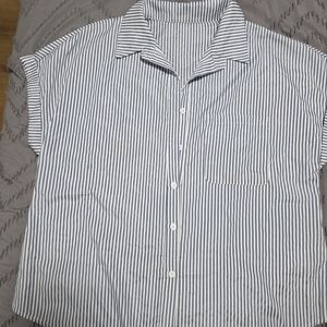 Striped Button-Up Shirt